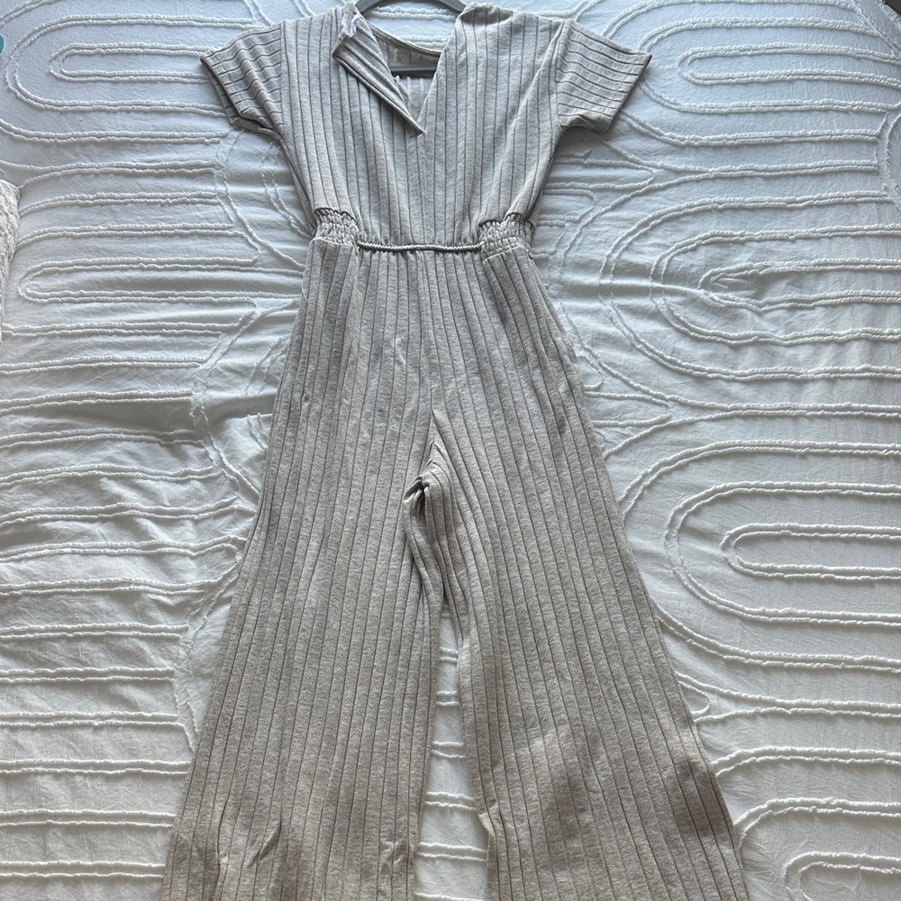 Cream Jumpsuit